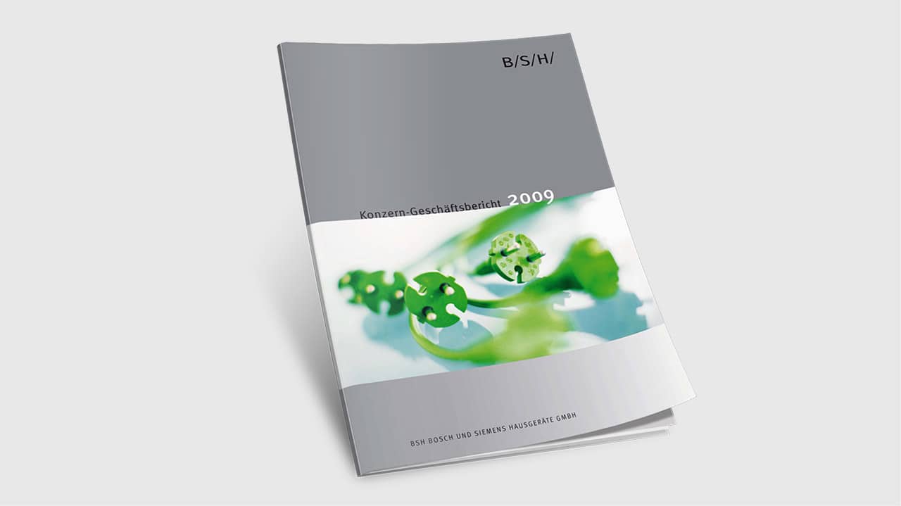 Referenz Printdesign München: Geschäftsbericht Titel