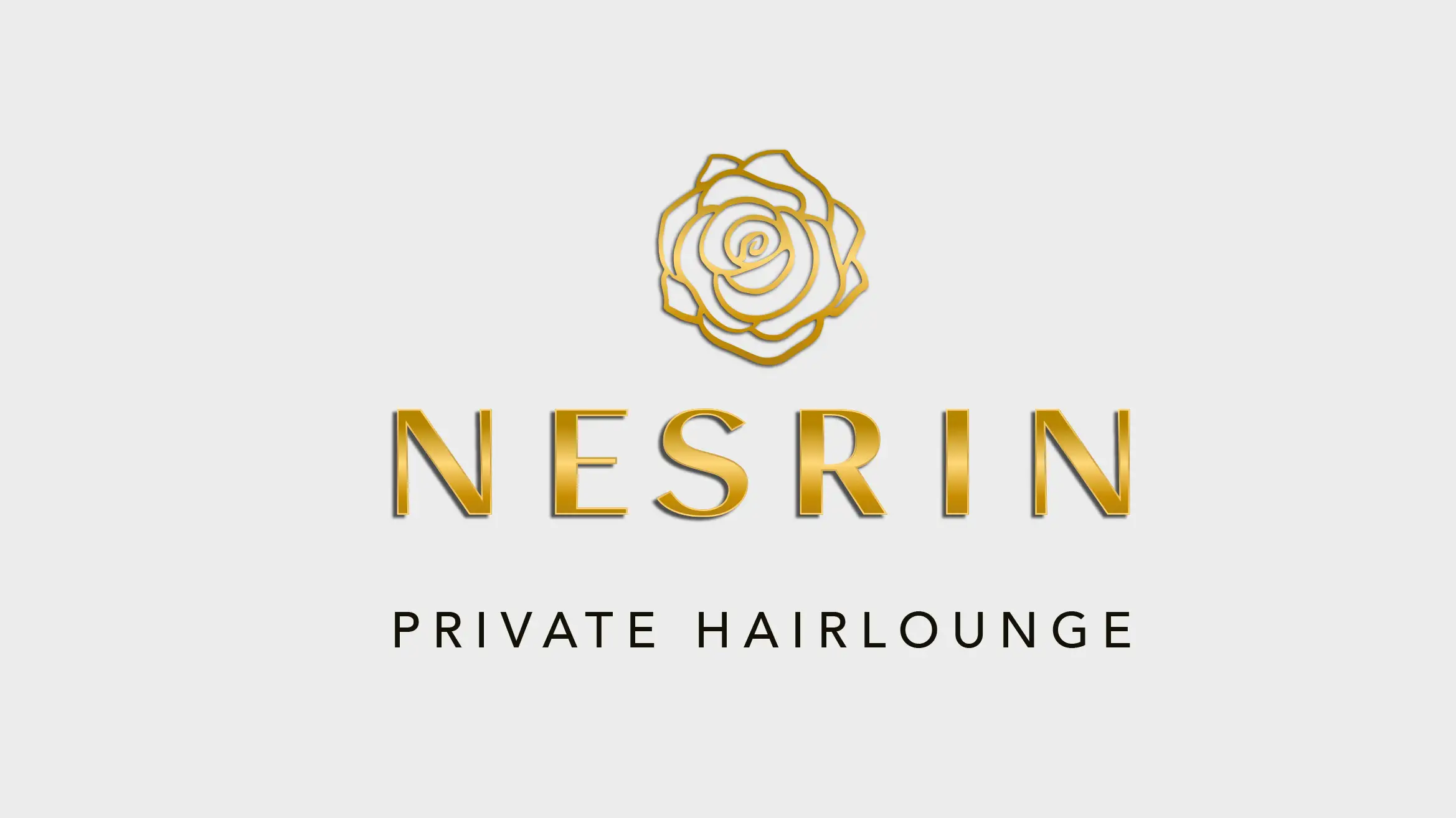 Logo Design in Gold für Nesrin Hairlounge